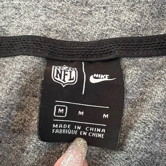 NFL Las Vegas Raiders Football Full Zip Hoodie Sweatshirt jacket Size M unisex - Picture 5 of 9